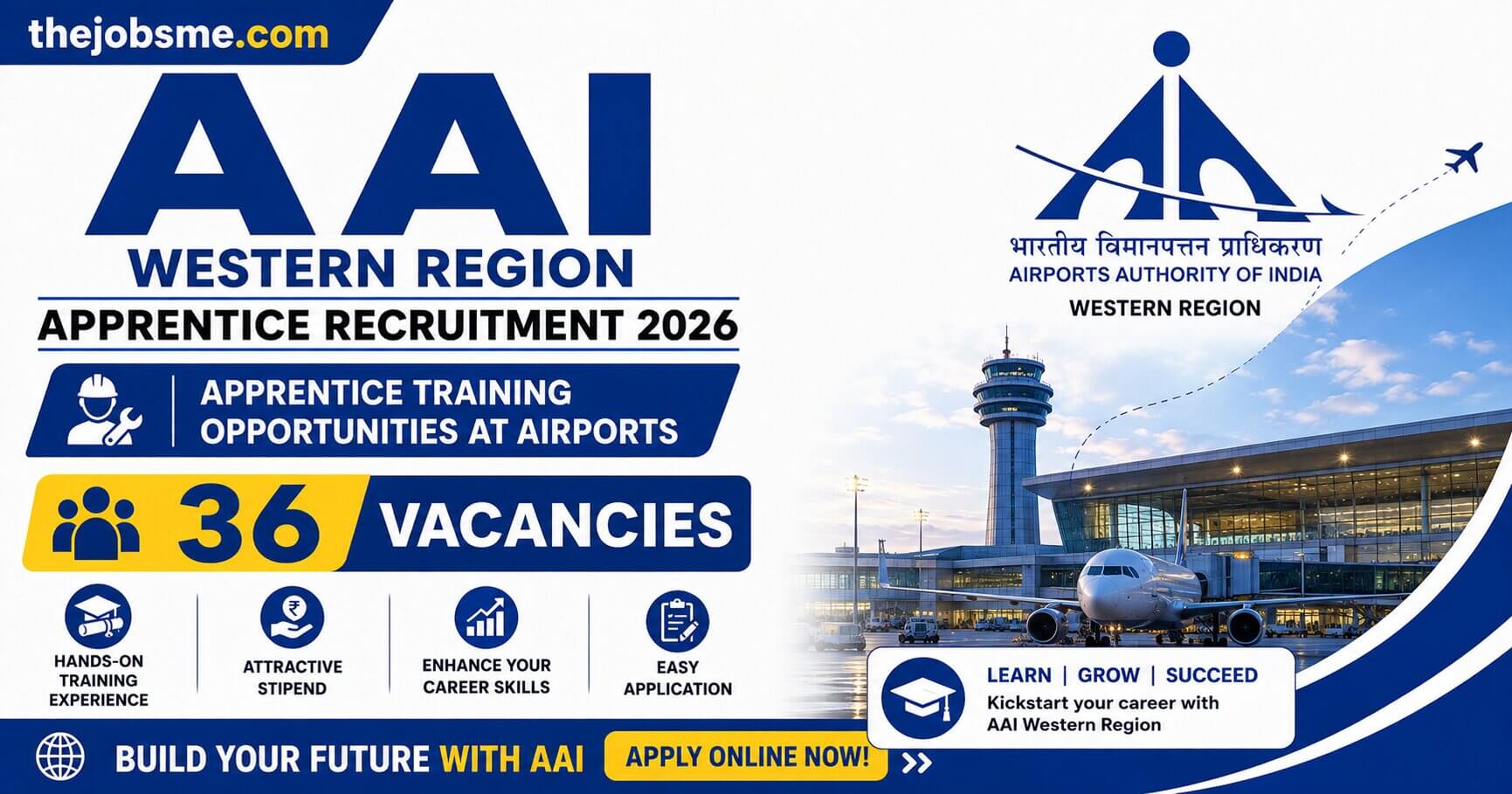 AAI Western Region Apprentice Recruitment 2026: 36 Vacancies, Eligibility, Stipend & How to Apply