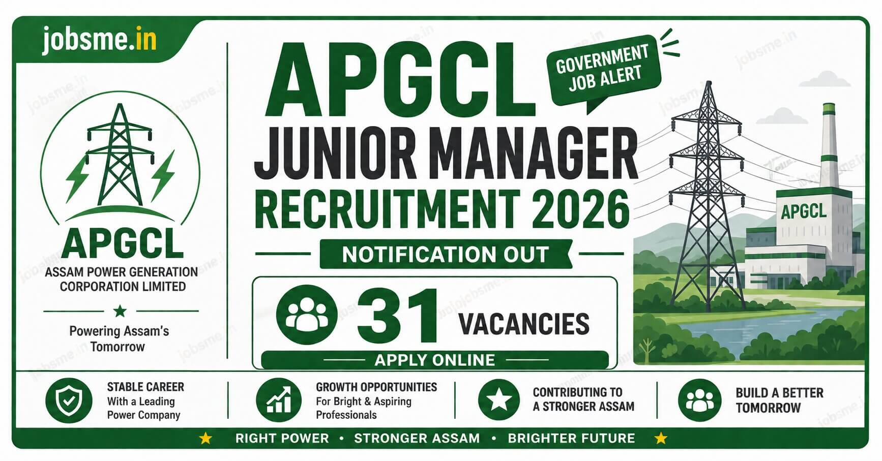 APGCL Junior Manager Recruitment 2026 Notification Out for 31 Vacancies, Apply Online