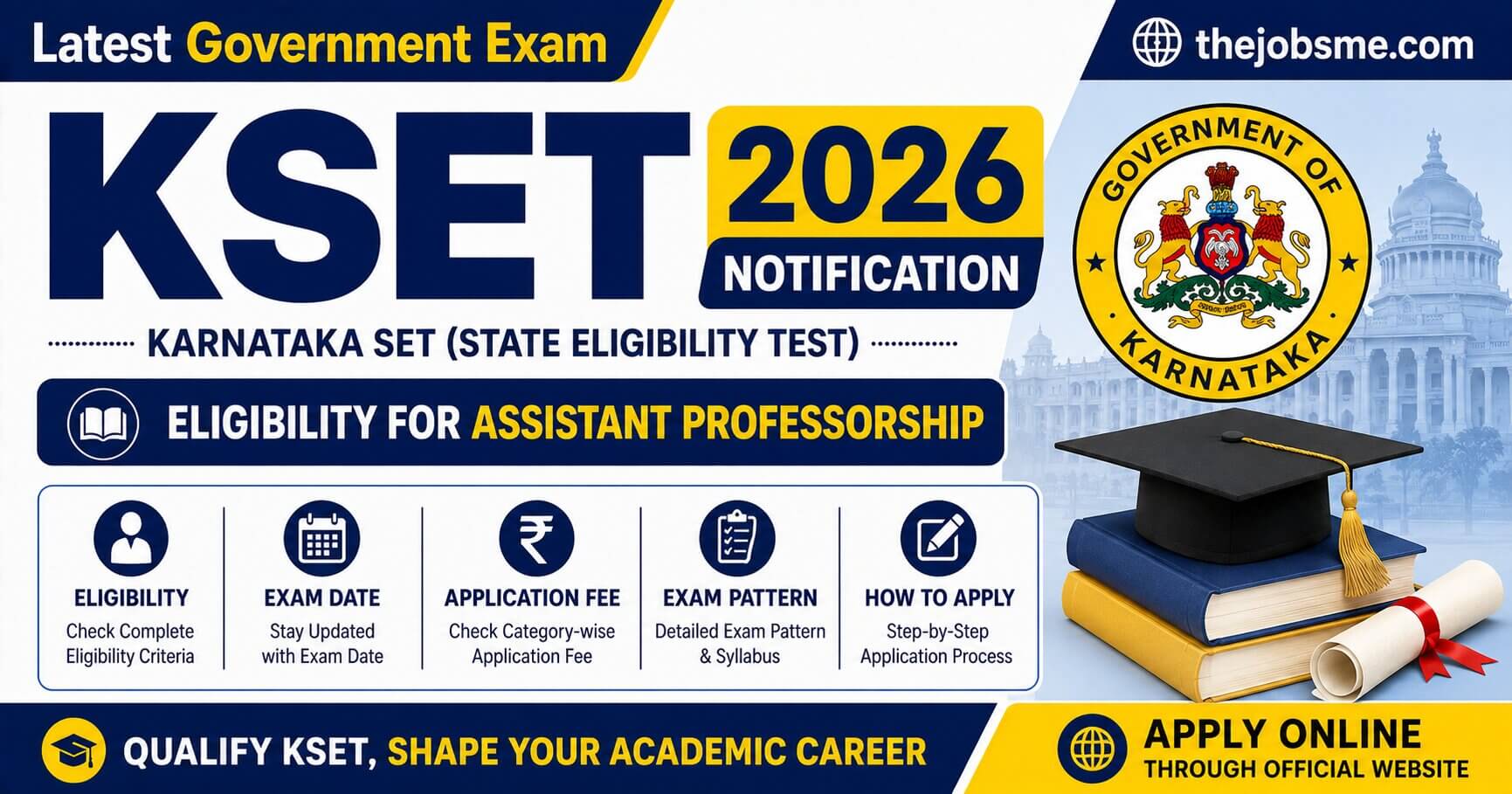 KSET 2026 Notification: Eligibility, Exam Date, Application Fee, Exam Pattern & How to Apply