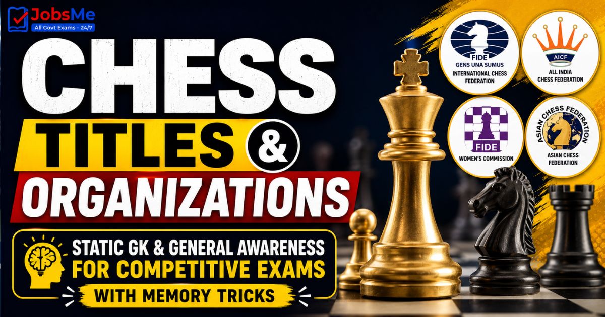 Chess Titles and Organizations – Static GK & General Awareness for Competitive Exams with Memory Tricks