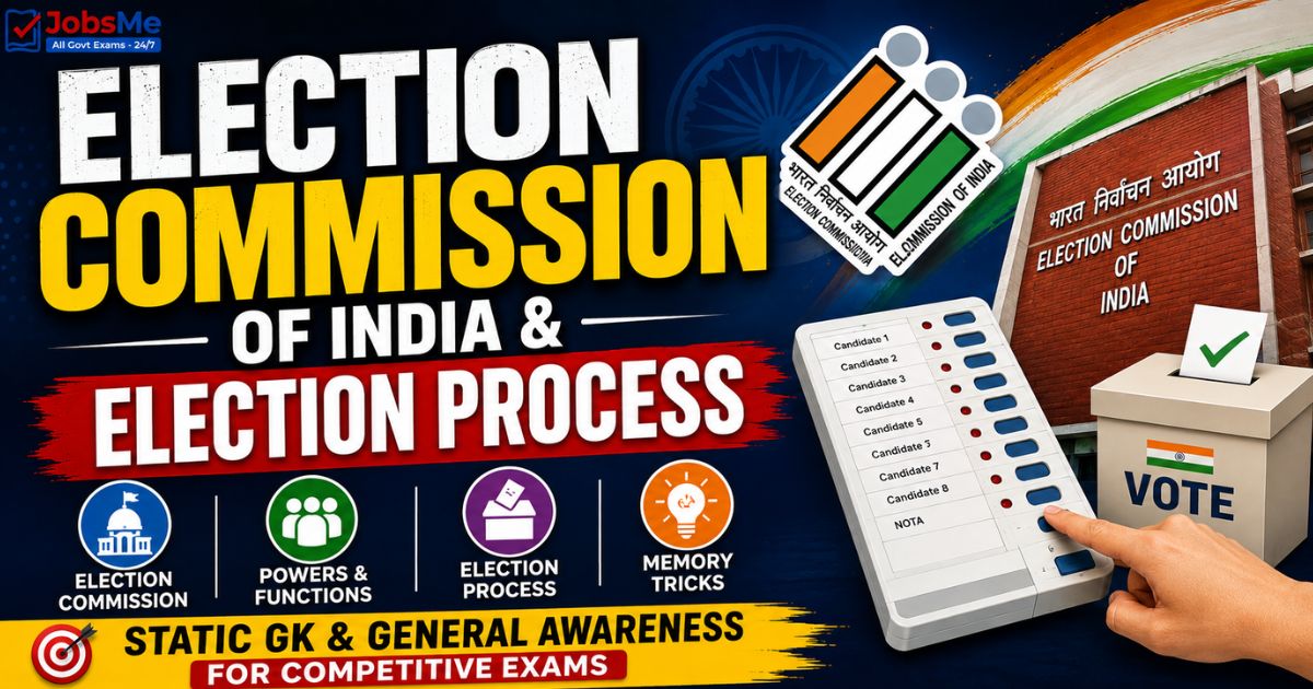 Election Commission of India & Election Process – Static GK & General Awareness for Competitive Exams with Memory Tricks