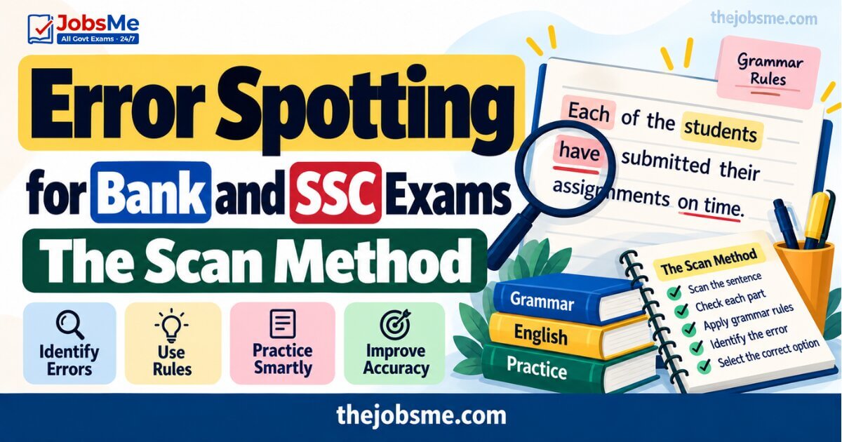 Error Spotting for Bank and SSC Exams: The Scan Method