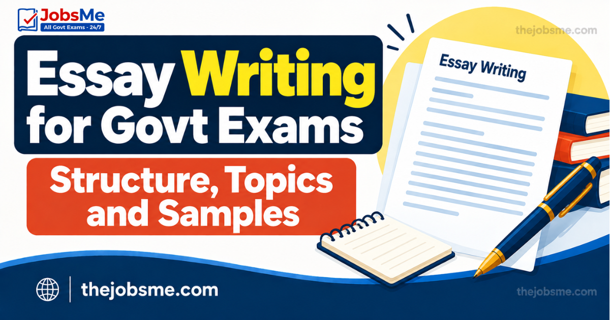 Essay Writing for Govt Exams: Structure, Topics and Samples