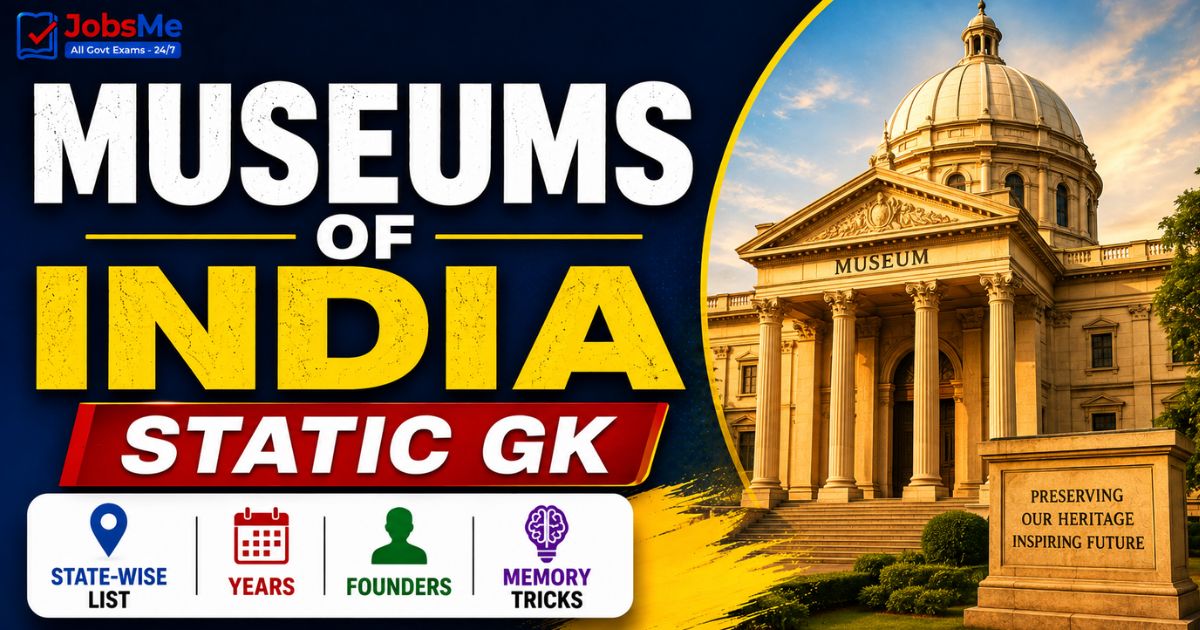 Museums of India Static GK: Complete State-Wise List with Years, Founders and Memory Tricks
