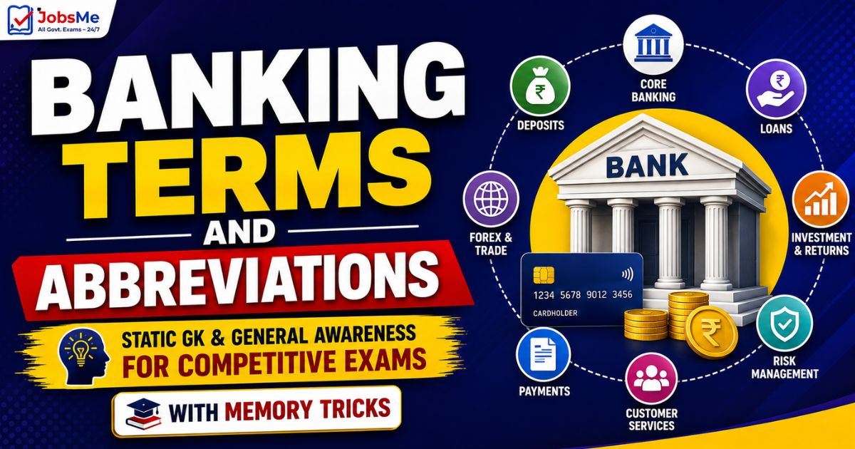 Banking Terms and Abbreviations – Static GK & General Awareness for Competitive Exams with Memory Tricks