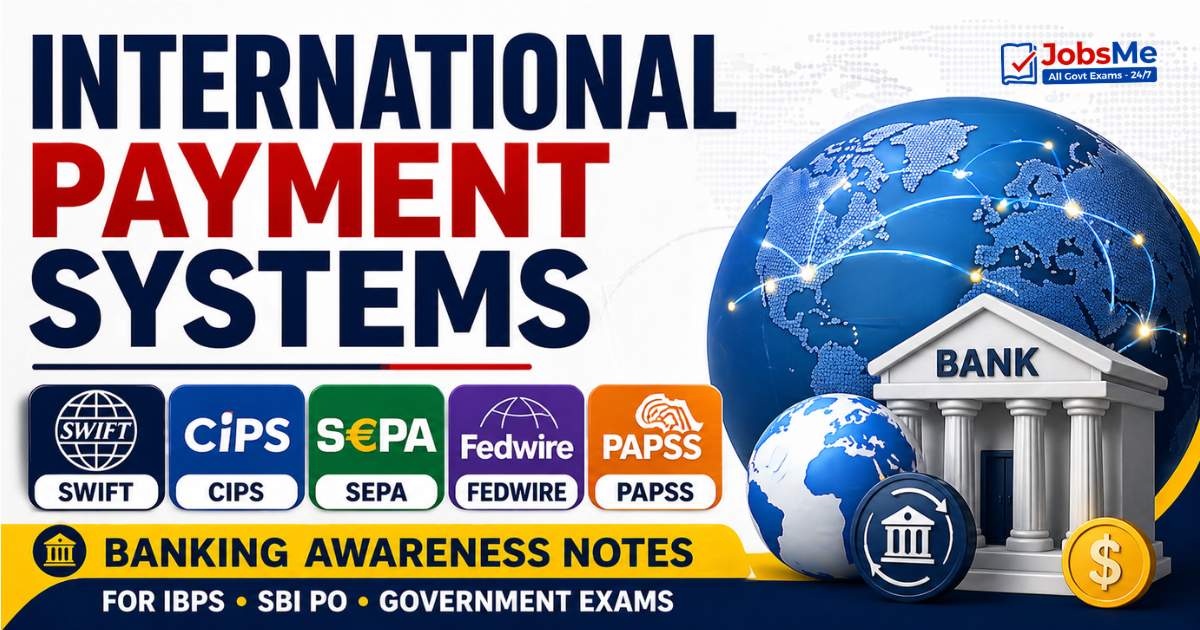 International Payment Systems – SWIFT CIPS SEPA Fedwire PAPSS | Banking Awareness Notes 2026