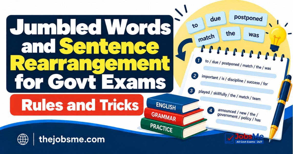 Jumbled Words and Sentence Rearrangement: Rules and Tricks