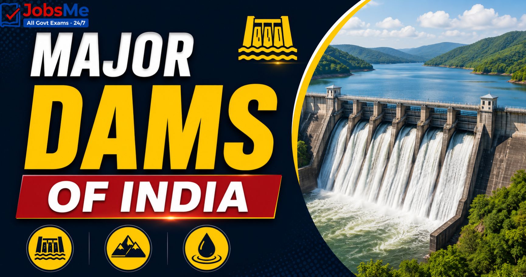 Dams in India – Static GK & General Awareness for Competitive Exams with Memory Tricks