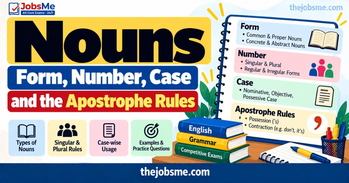 Nouns: Form, Number, Case and the Apostrophe Rules