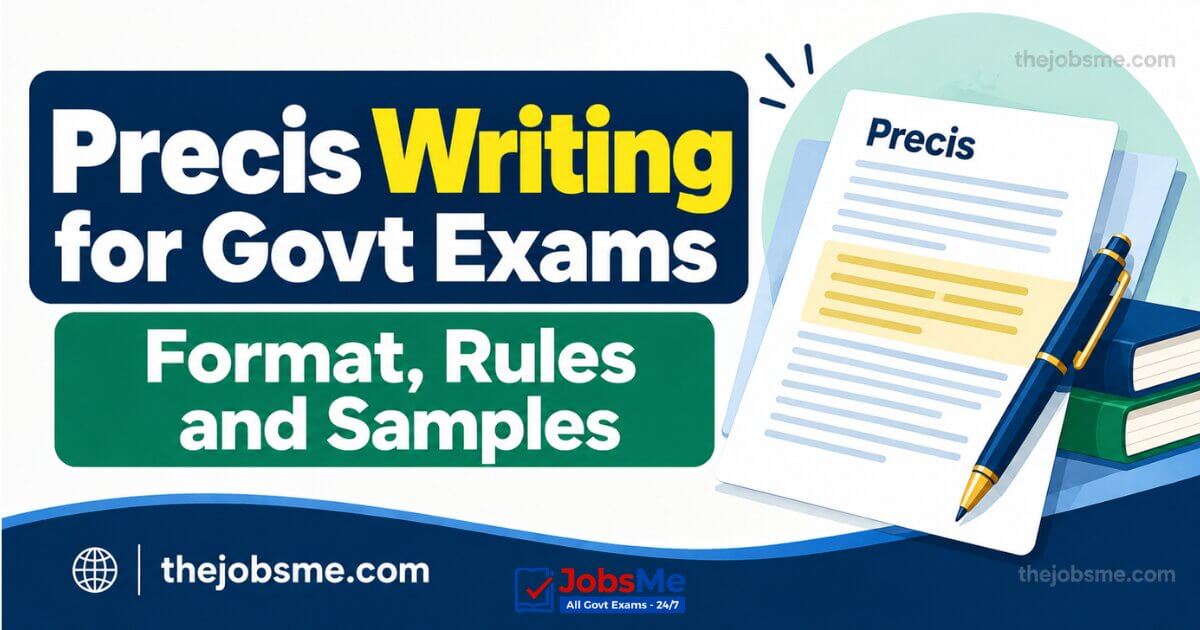 Precis Writing for Govt Exams: Format, Rules and Samples