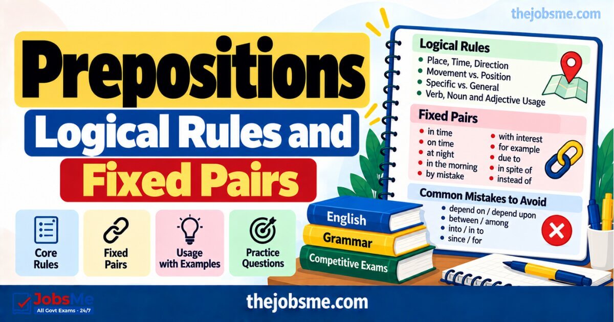 Prepositions: Logical Rules and Fixed Pairs