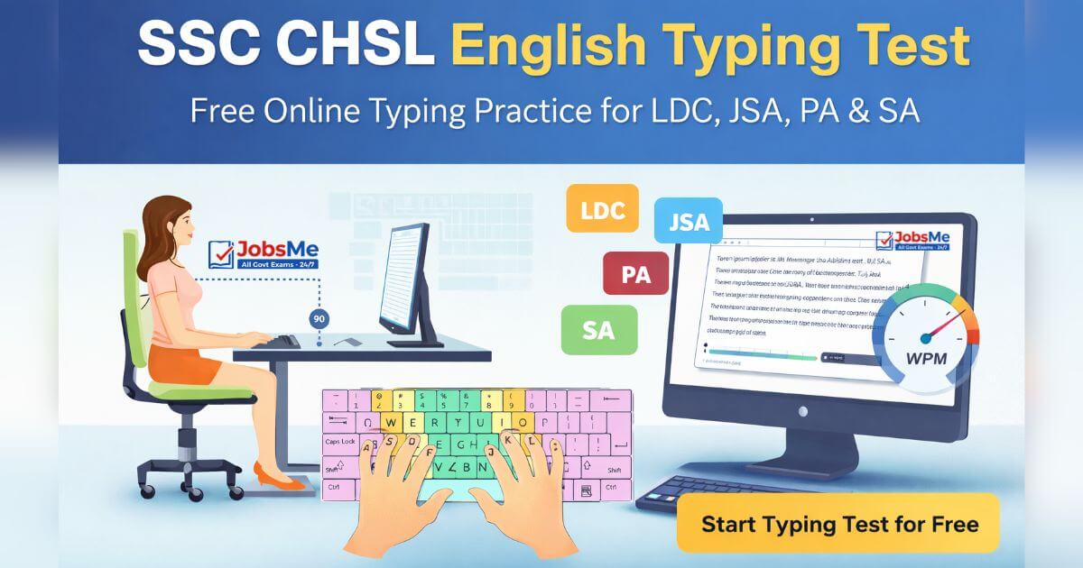 SSC CHSL LDC / JSA English Typing Test Series – Free Online Practice for Lower Division Clerk, Postal Assistant & JSA