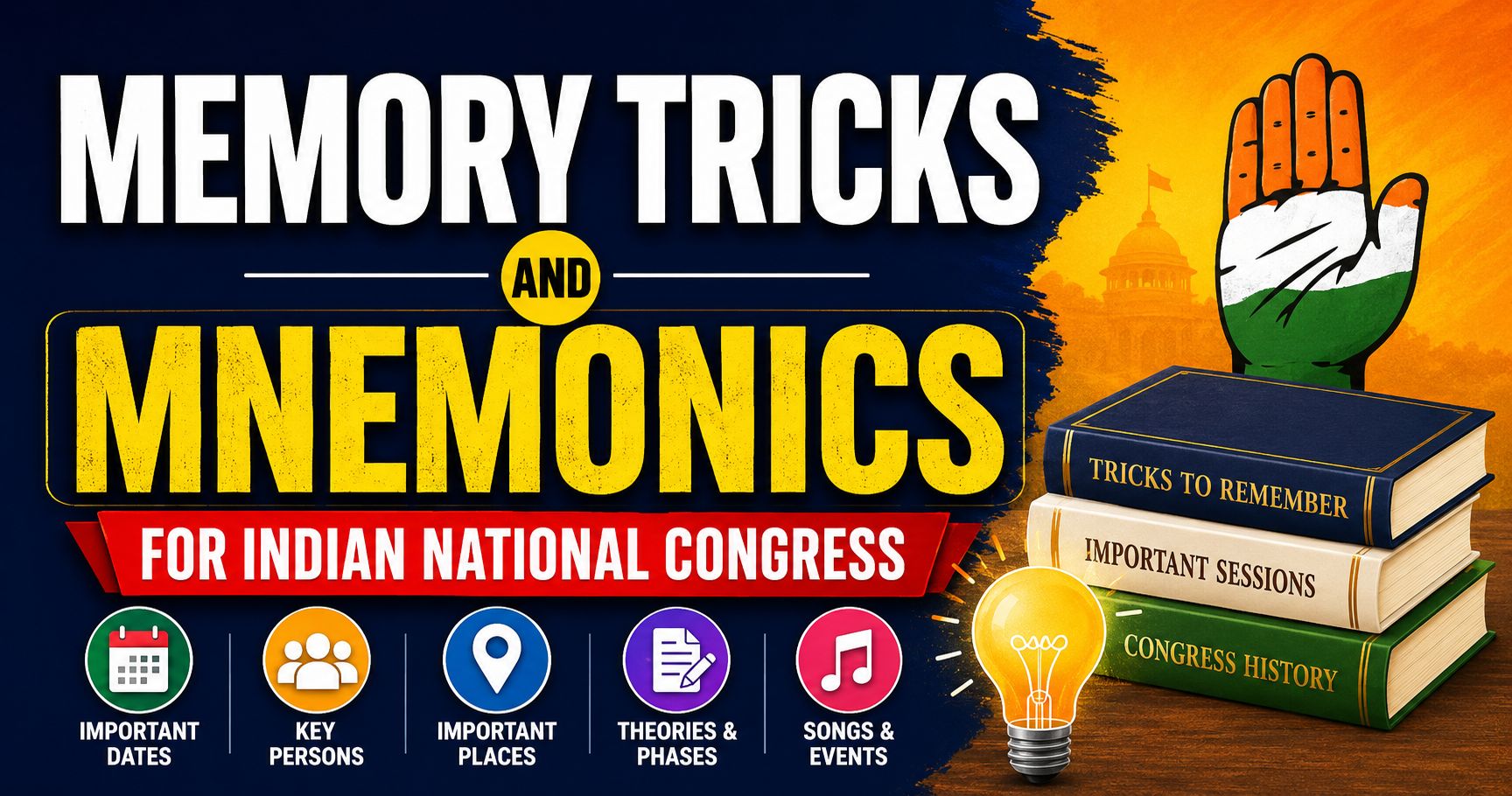 Memory tricks and mnemonics for exams